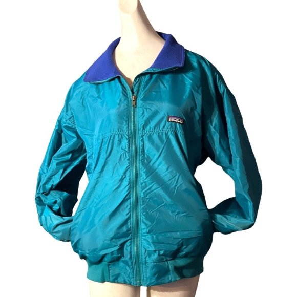 Patagonia Other - Vintage 90's Patagonia Fleece Lined Member's Only Bomber Jacket Ribbed Cuff